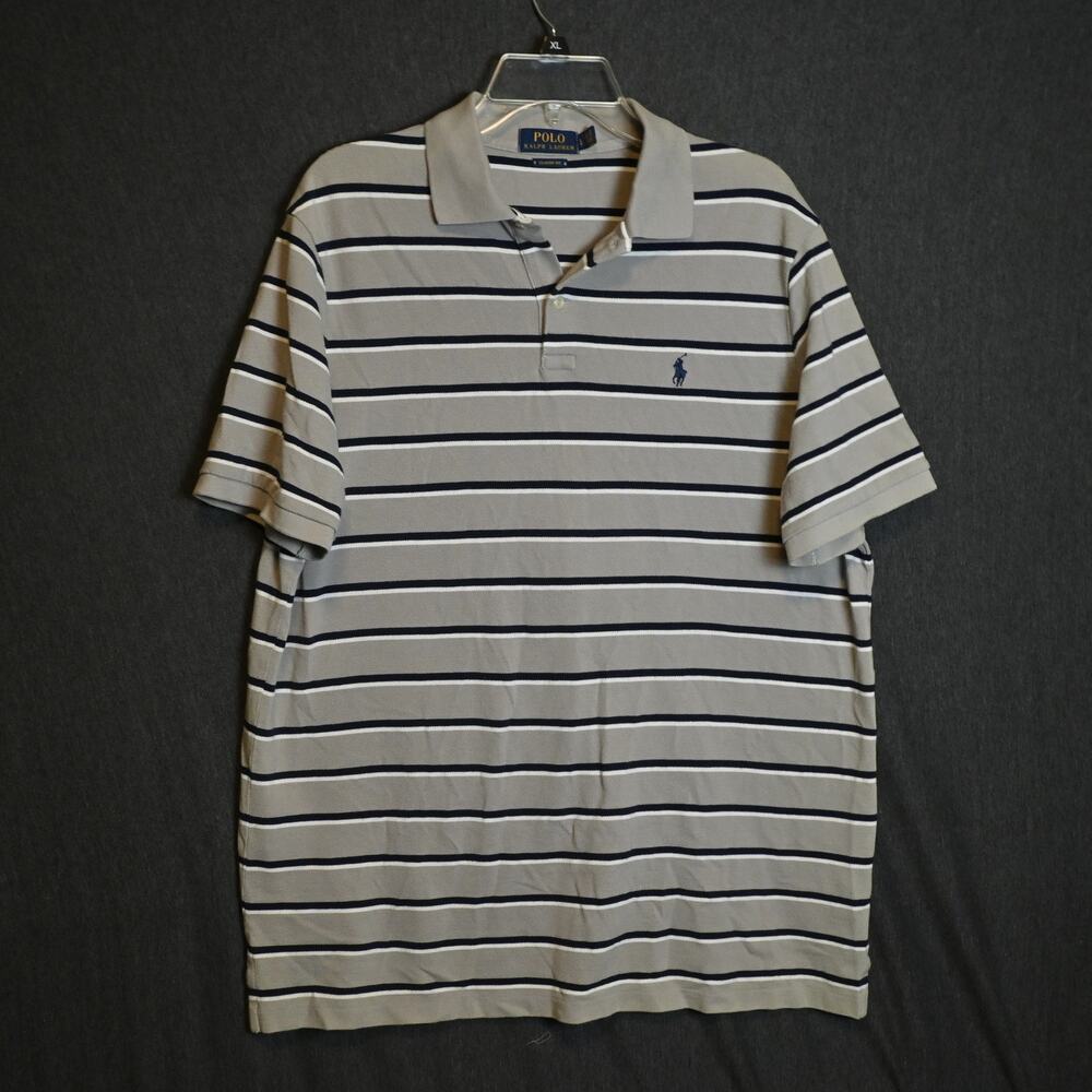 Polo Ralph Lauren Men's L Classic Fit Polo Shirt Preppy Short Sleeve